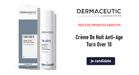 Test Gratuit Dermaceutic : Crème De Nuit Anti-Age Turn Over 10 Dermaceutic