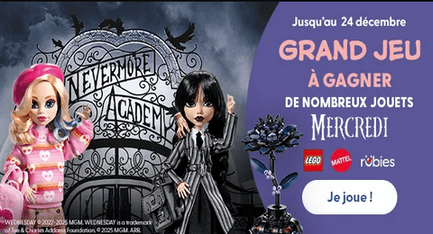 Concours La Grande Récré – Mercredi Noël 2025 de Nombreux Jouets Mercredi à Gagner