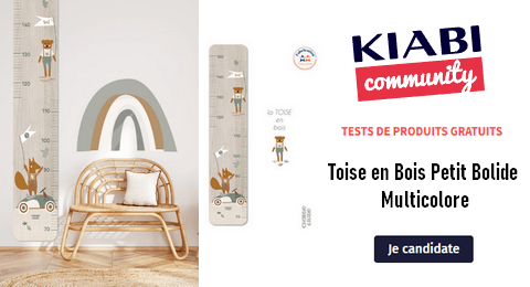 KIABI Community Test Gratuit : Toise en bois – Motifs Graou ou Petit Bolide