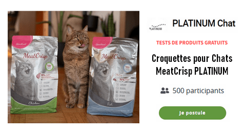 Trnd Nouvelle Campagne de Test : Croquettes pour Chats MeatCrisp PLATINUM