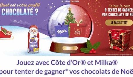 Concours Ma Vie en Couleurs Côte d’Or et Milka Vos Chocolats de Noël à Gagner