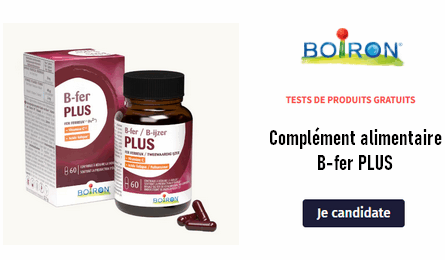Test Gratuit Boiron : Complément Alimentaire B-fer PLUS Boiron