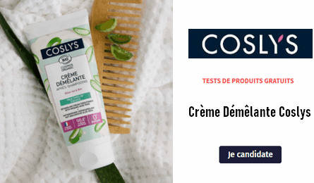 Test Gratuit Coslys : Crème Démêlante Coslys