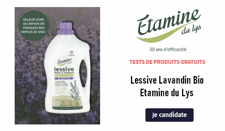 Test Gratuit Etamine du Lys : Lessive Lavandin Bio Etamine du Lys