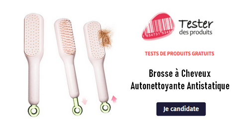 Tester des Produits Tests Gratuits : Brosse à Cheveux Autonettoyante Antistatique