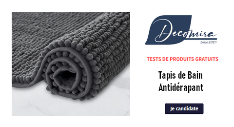 Tester des Produits Tests Gratuits : Tapis de Bain Antidérapant Microfibre Decomira