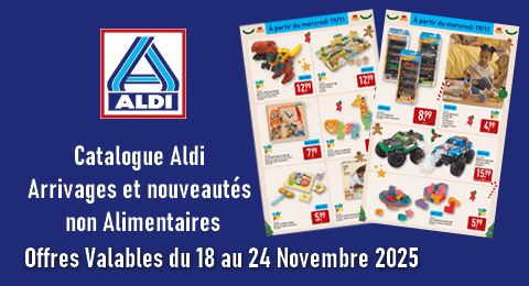 Catalogue Aldi valable du 18 au 24 Novembre 2025 Arrivages et Nouveautés non Alimentaires