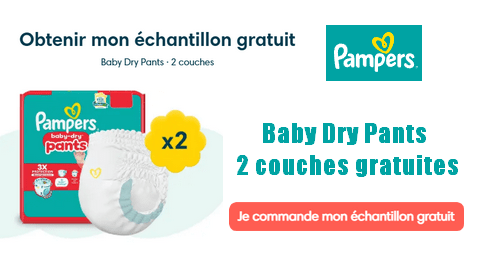 Échantillons Gratuits Couches-culottes Pampers Baby Dry Pants