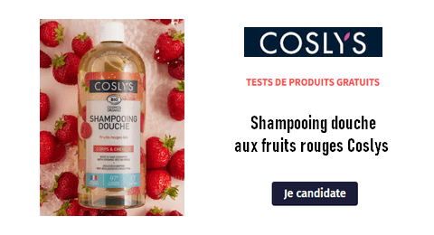 Test Gratuit Coslys : Shampooing douche aux fruits rouges Coslys