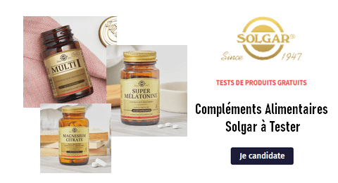 Tests Gratuits Solgar : Compléments Alimentaires Solgar à Tester
