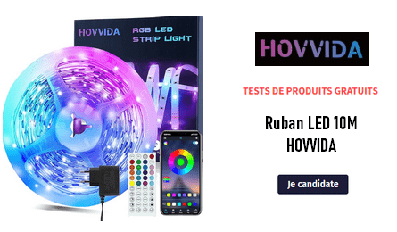 Ruban LED 10M HOVVIDA Test Gratuit
