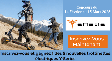 Concours ENGWE 5 Nouvelles Trottinettes électriques ENGWE Y-Series à Gagner