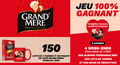 Jeu Café Grand’Mère Fête des Grands-Mères 50.0000 lots à Gagner