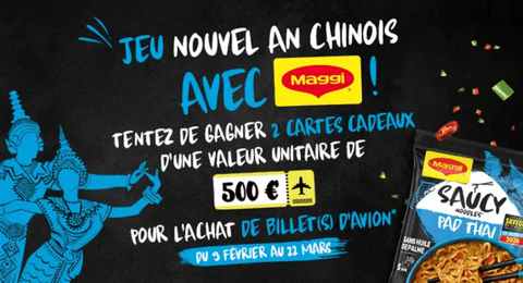 Jeu Nouvel An Lunaire avec MAGGI 2 Cartes Cadeaux Ulysse Travel de 500€ à Gagner