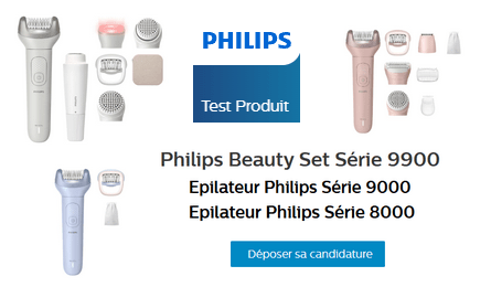 Philips Tests Produits Gratuits Epilateurs Philips Série