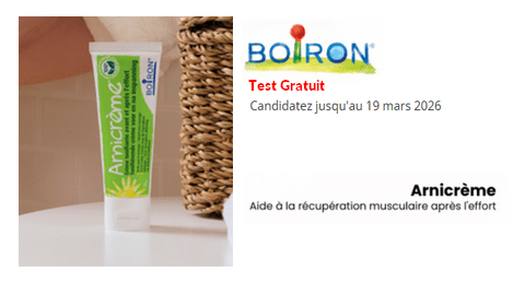 Test Gratuit Laboratoires Boiron Arnicrème