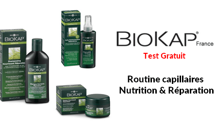 Tests Gratuits BioKap Rituel Capillaire Nutrition & Réparation