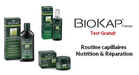 Tests Gratuits BioKap Rituel Capillaire Nutrition & Réparation