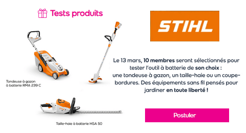 Tests Gratuits Outils de Jardinage à Batterie STIHL