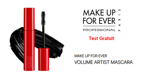 Tests de Produits Gratuits Make Up For Ever : Mascara VOLUME ARTIST MASCARA