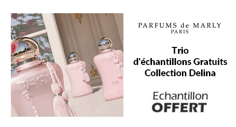 Trio d'Échantillons Gratuits Collection Delina de Parfums de Marly