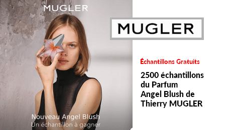 Échantillons Gratuits 2500 échantillons du Parfum Angel Blush de Thierry MUGLER