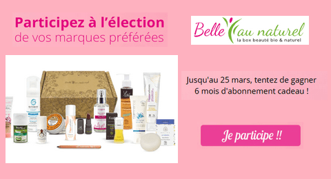 Élection Les Trophées Belle au Naturel : 15 Abonnements cadeaux de 6 mois de 189€ à Gagner