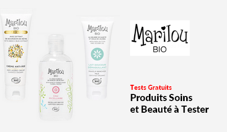 Marilou Bio Tests Produits Gratuits : 90 Produits soins et Beauté à Tester