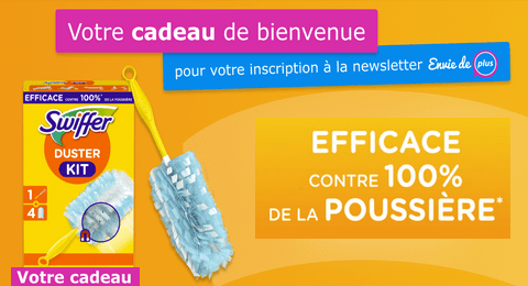 Offre Envie de Plus : Votre Swiffer Duster Offert