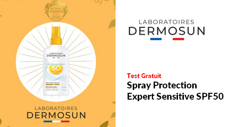Test Gratuit Laboratoires DERMOSUN : Spray Protection Expert Sensitive SPF50