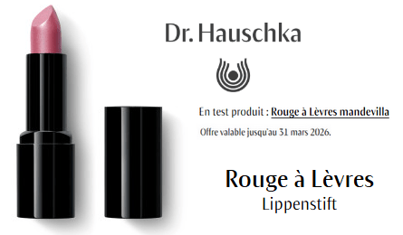 Test Gratuit Rouge à Lèvres mandevilla Dr. Hauschka