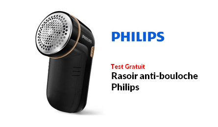 Test Produit Philips Rasoir anti-bouloche Philips