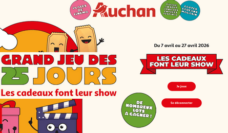 Auchan Grand Jeu des 25 Jours Plus de 2000 Cadeaux à Gagner