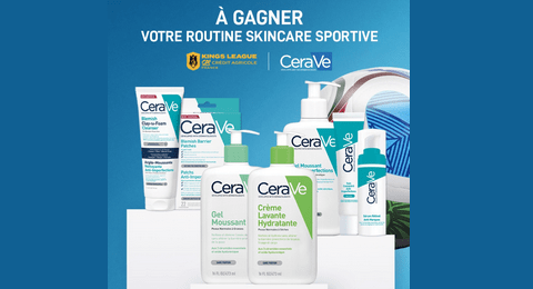 Concours CeraVe votre Routine Skincare Sportive CeraVe à Gagner