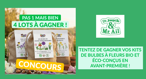 Concours Dr. Jonquille & Mr. Ail des Kits de bulbes à fleurs BIO à Gagner