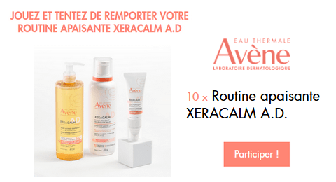 Concours Eau Thermale Avène 10 Routines Apaisantes XERACALM A.D à Gagner