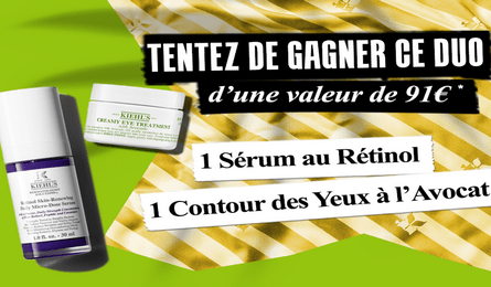 Grand Jeu Kielhl's votre Routine Kiehl's d'une valeur de 91€ à Gagner