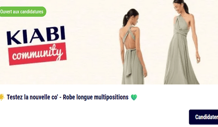 Test Gratuit Kiabi Robe longue multipositions Kiabi