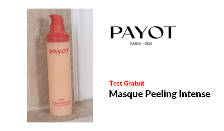 Test Gratuit Payot Paris Masque Peeling Intense Payot Paris