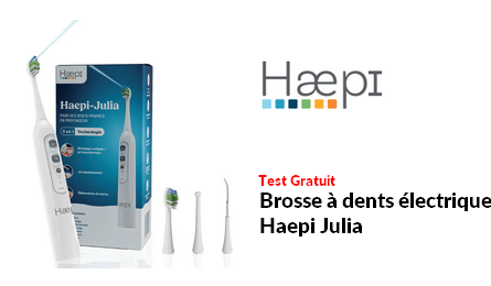 Test Produit Haepi Brosse à dents électrique Haepi Julia