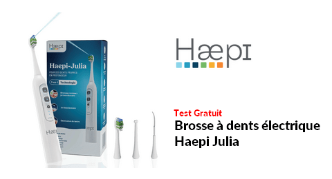 Test Produit Haepi : Brosse à dents électrique Haepi Julia