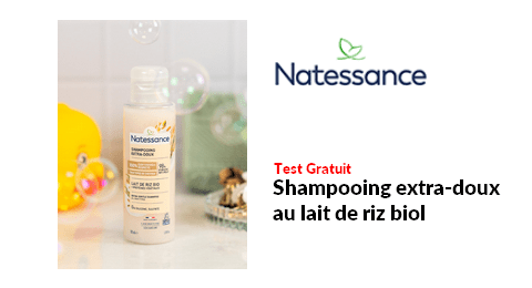 Tests Gratuits Natessance : Shampooing extra-doux au lait de riz bio