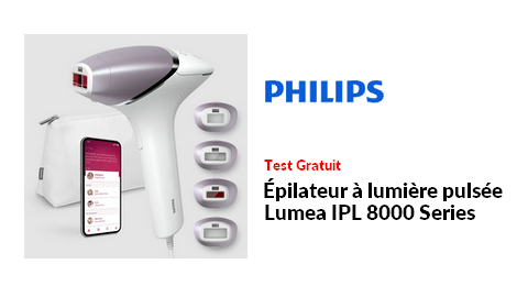 Test Produit Philips : Épilateur à lumière pulsée Lumea IPL 8000 Series