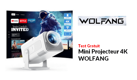 Test Produit WOLFANG Mini Projecteur 4K
