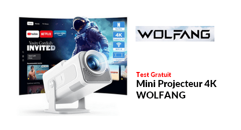Test Produit WOLFANG : Mini Projecteur 4K