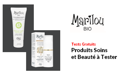 Test Produits Marilou bio Produits soins et Beauté à Tester