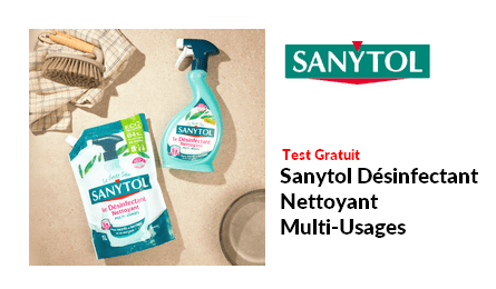 Test Produits Sanytol Désinfectant Nettoyant Multi-Usages