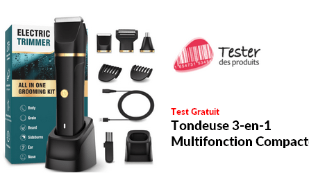 Tester des Produits Test Gratuit Tondeuse 3-en-1 Multifonction Compacte