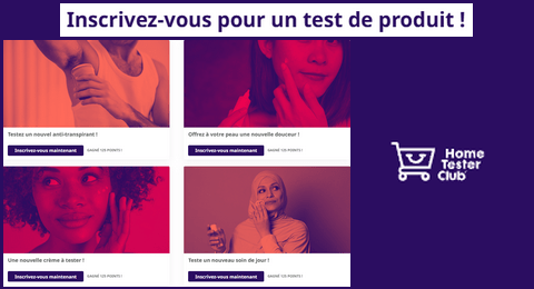 Tests Gratuits Home Tester Club : Nouveaux Produits à Tester