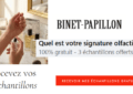 3 Échantillons Gratuits de Parfums Offerts Binet-Papillon